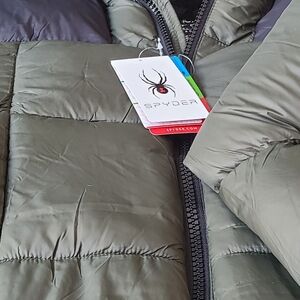 Spyder Olive Green Puffer Jacket